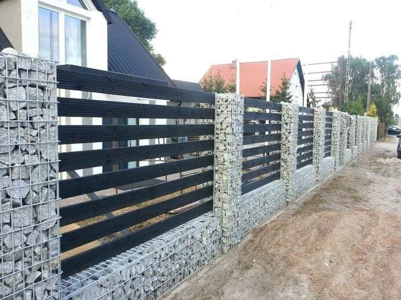 gabion kerítés